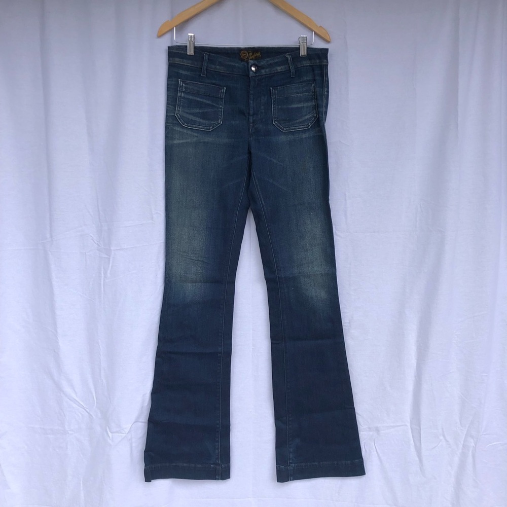 Seafarer Ponelope flared stretch jeans with front patch pockets